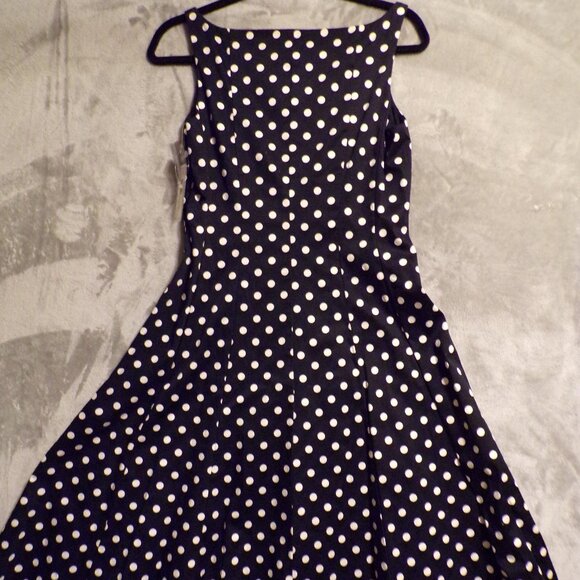 Chaps Black and White Dress - Picture 2 of 6